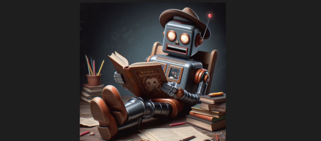 En robot som leser